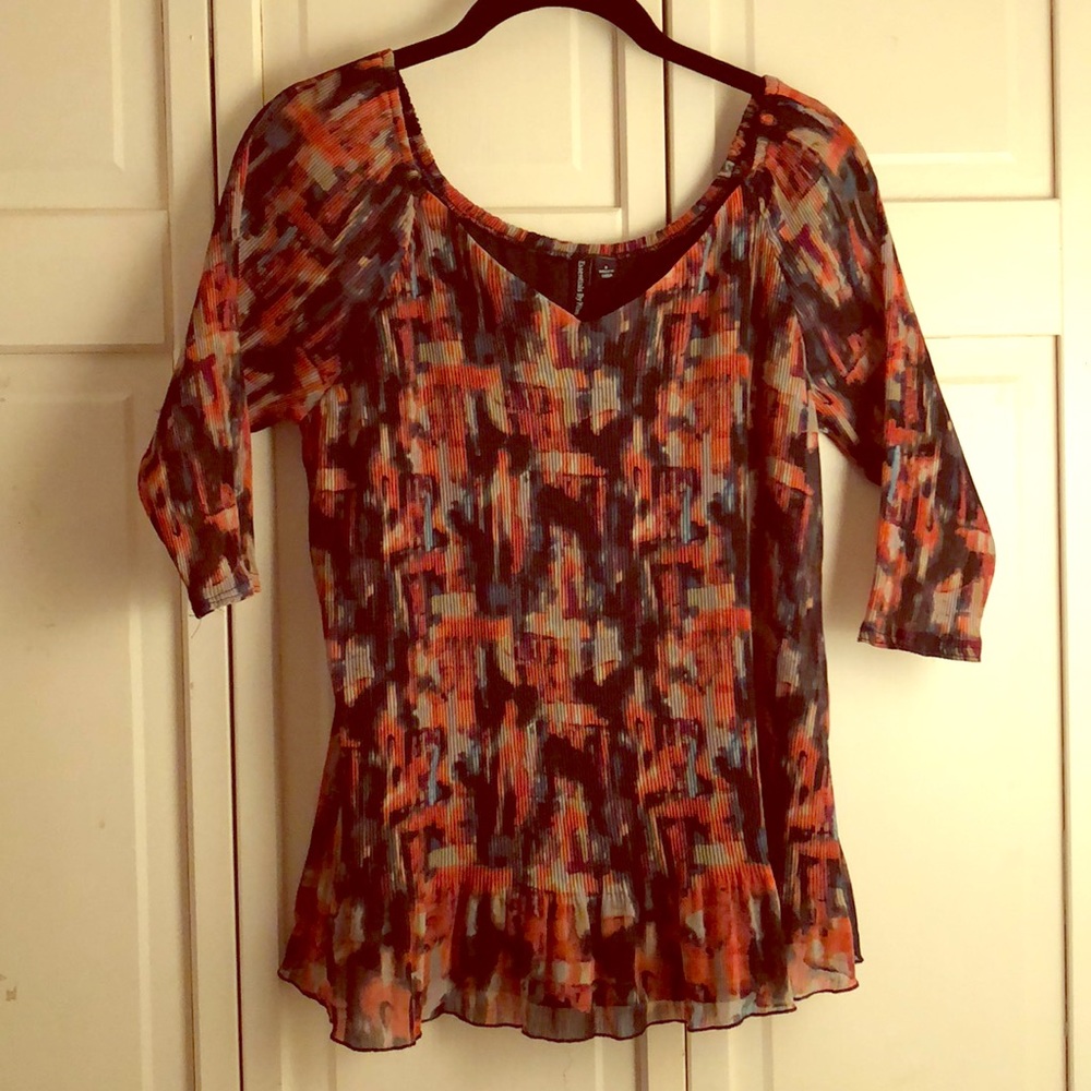 Essentials By Milano Multi-colored Top